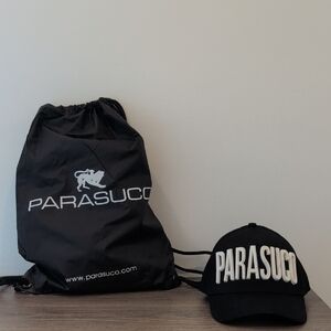 Parasuco Black Logo Cap and Bag Set